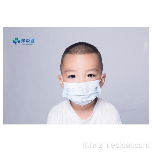 Maschera per il viso medica monouso per bambini Earloop Design